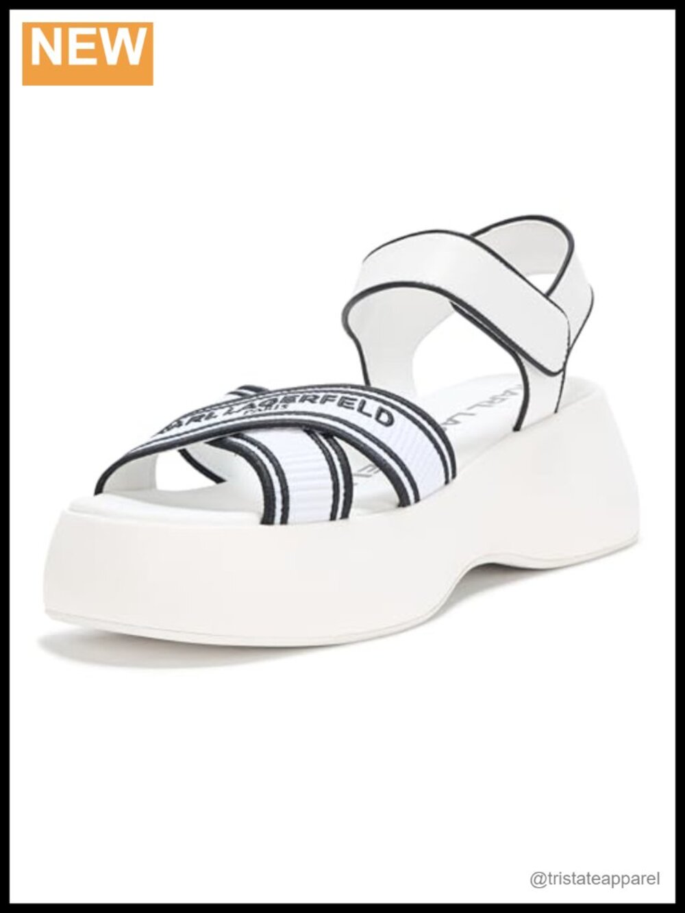 Strappy Platform Sandal Open Toe Slip On Cushioned Insole